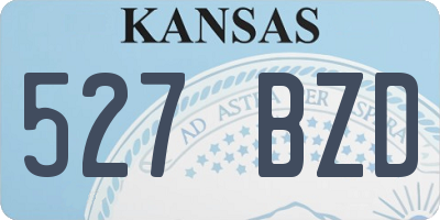 KS license plate 527BZD