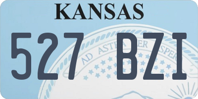 KS license plate 527BZI