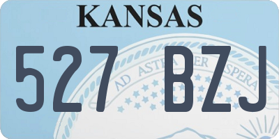 KS license plate 527BZJ