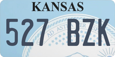 KS license plate 527BZK