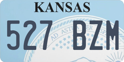 KS license plate 527BZM