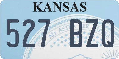 KS license plate 527BZQ
