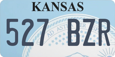 KS license plate 527BZR