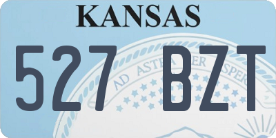 KS license plate 527BZT