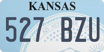 KS license plate 527BZU