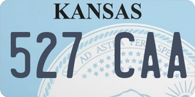KS license plate 527CAA