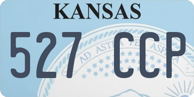KS license plate 527CCP