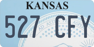 KS license plate 527CFY