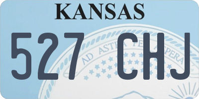 KS license plate 527CHJ