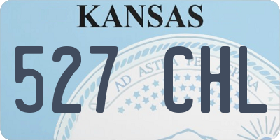 KS license plate 527CHL