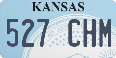 KS license plate 527CHM