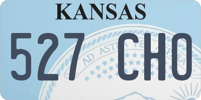 KS license plate 527CHO