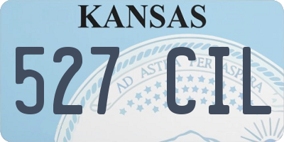 KS license plate 527CIL
