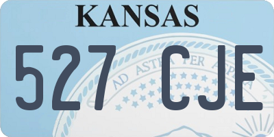 KS license plate 527CJE