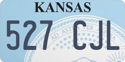 KS license plate 527CJL