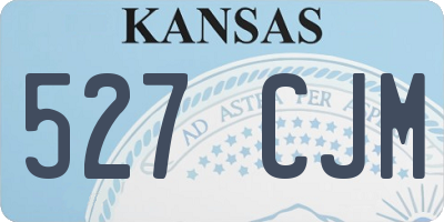 KS license plate 527CJM