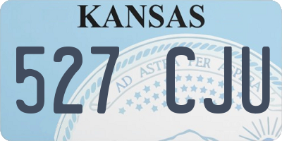 KS license plate 527CJU