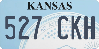 KS license plate 527CKH