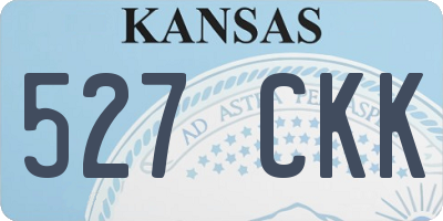 KS license plate 527CKK