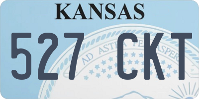 KS license plate 527CKT