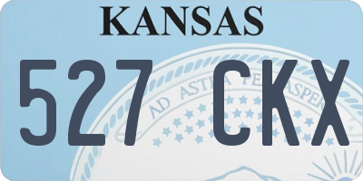 KS license plate 527CKX