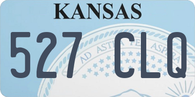 KS license plate 527CLQ