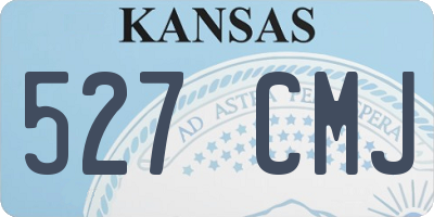 KS license plate 527CMJ