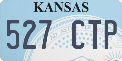 KS license plate 527CTP