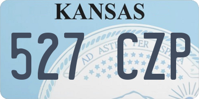 KS license plate 527CZP