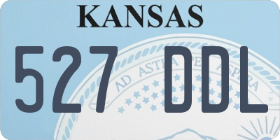 KS license plate 527DDL