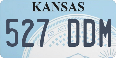 KS license plate 527DDM