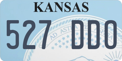 KS license plate 527DDO