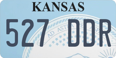 KS license plate 527DDR