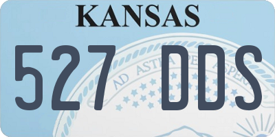 KS license plate 527DDS
