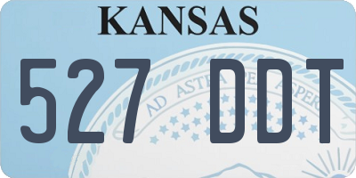 KS license plate 527DDT