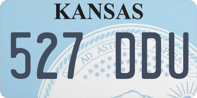 KS license plate 527DDU