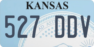 KS license plate 527DDV