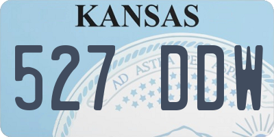 KS license plate 527DDW