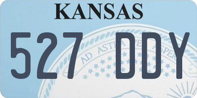 KS license plate 527DDY