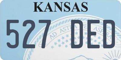 KS license plate 527DED