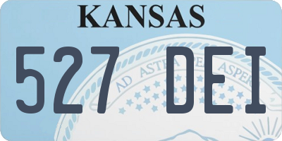 KS license plate 527DEI