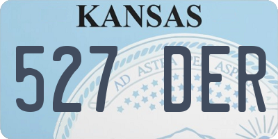 KS license plate 527DER