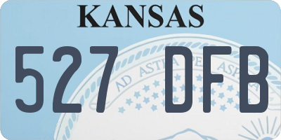 KS license plate 527DFB