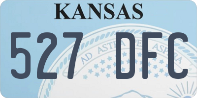 KS license plate 527DFC