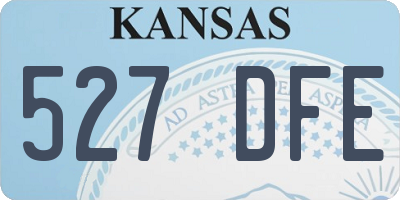 KS license plate 527DFE