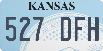 KS license plate 527DFH