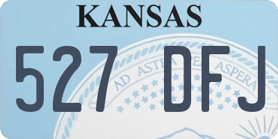 KS license plate 527DFJ
