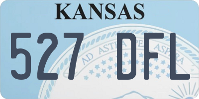 KS license plate 527DFL