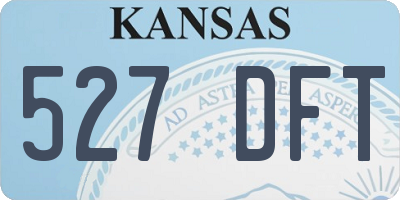 KS license plate 527DFT