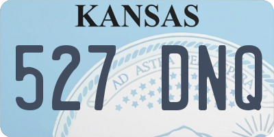 KS license plate 527DNQ